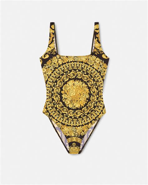 versace swimsuit 2 piece|Versace barocco bikini.